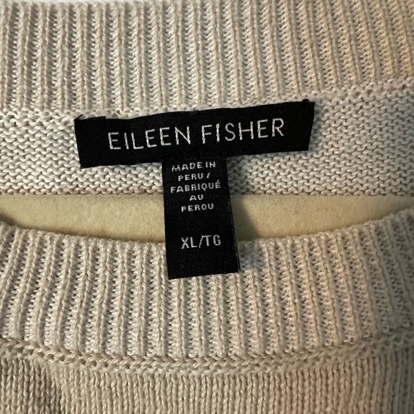 Eileen Fisher cream sweater - Picture 2 of 2